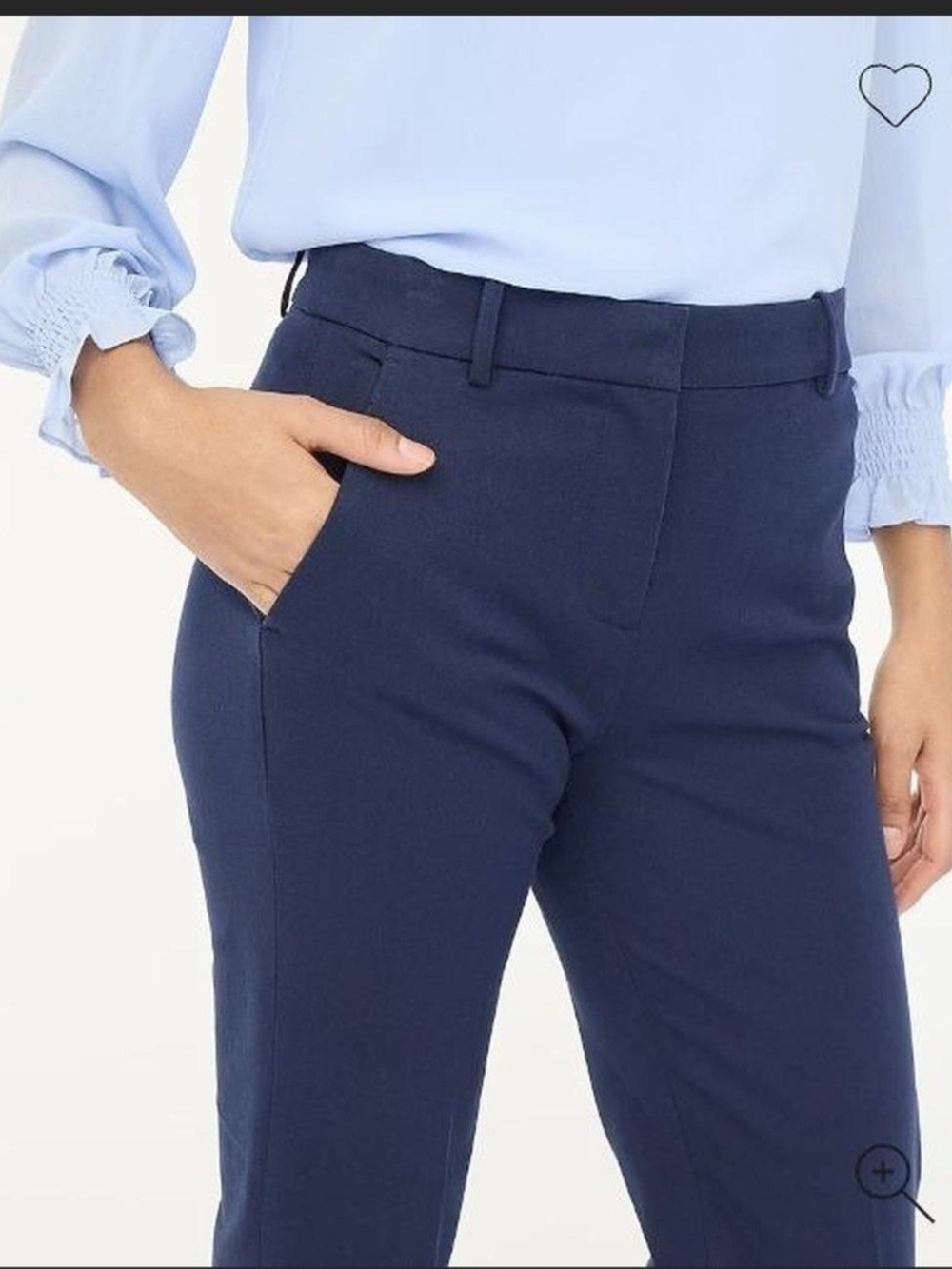 J.Crew Stretch Navy Blue Straight Leg Pants  Like New  Size 4